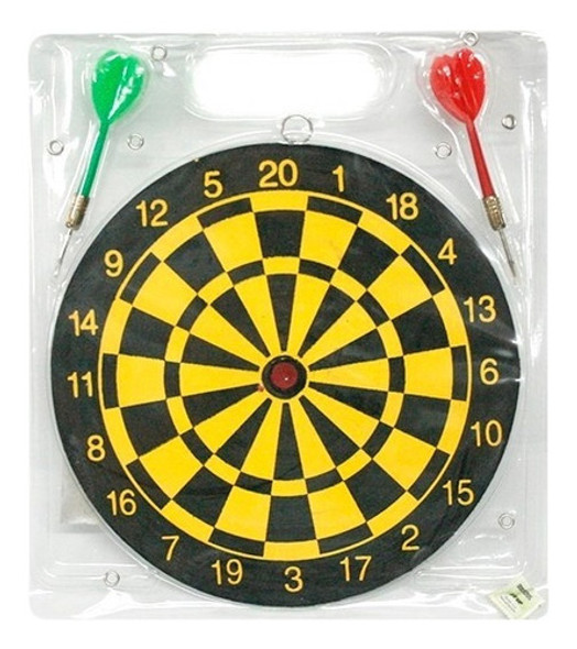 Juego Dardos Tiro Al Blanco Reversible 23 Cm Con 2 Dardos 1