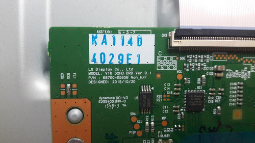 Placa Tcon + Flex A Panel LG 32lh600b 1