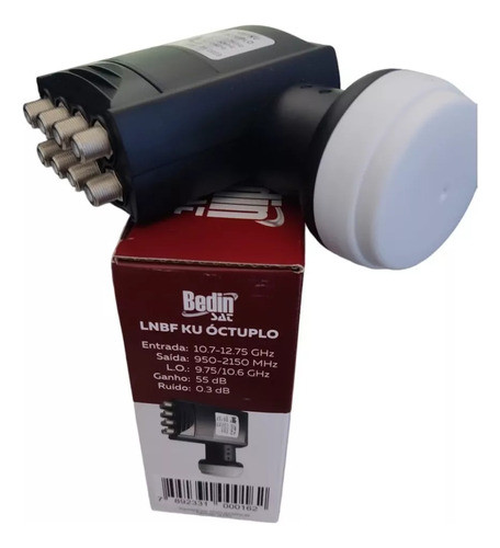 Lnbf Óctuplo * 8 Saídas * Banda Ku * Universal * Full Hd 4k 1