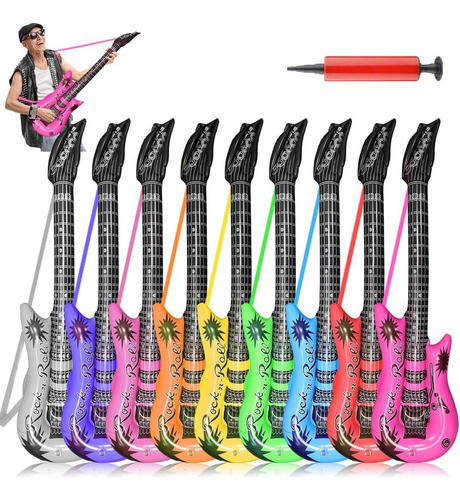 Kit De Guitarra Eléctrica Inflable, 89 Cm, 9 Colores 0