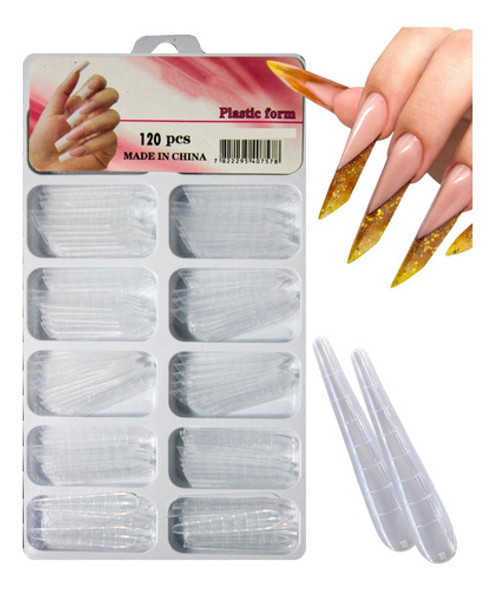 Molde F1 Mandorla Unhas De Gel Acrigel Polygel,unidades 120 1