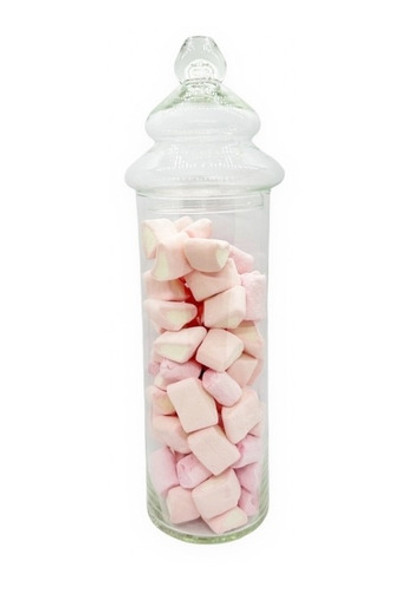 Caramelera Vidrio Cilindro Bombonera Candy Frasco Con Tapa 0