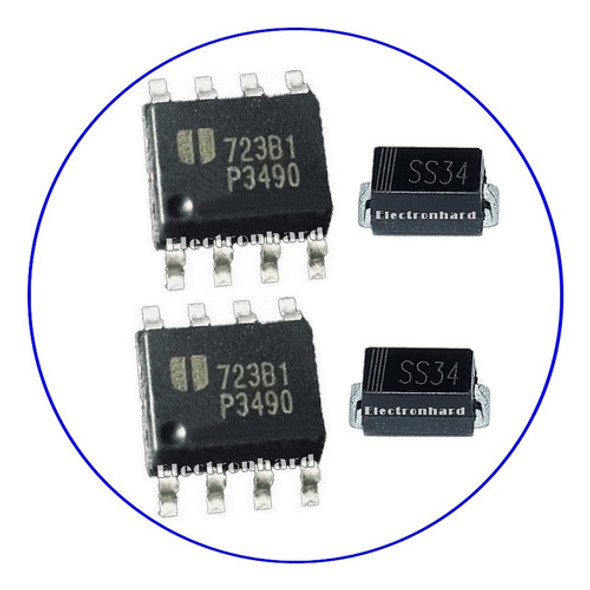 Set X 2 P3490 + Ss34 Eup3490 Eup 3490 Ss34 Ss34b Ic + Schott 0