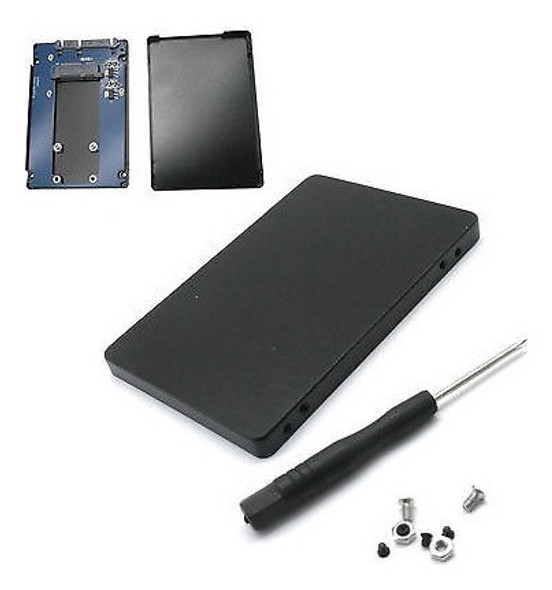 Msata Ssd Mini Pci-e A 2.5  Sata Adaptador Externo Negro Cas 1