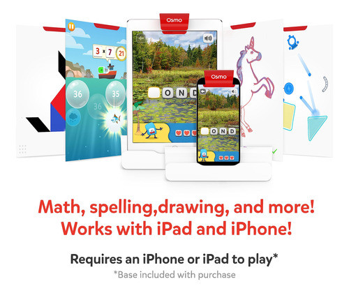 Kit Inicial Genius Osmo Para iPad E iPhone Com 5 Jogos De 6 1