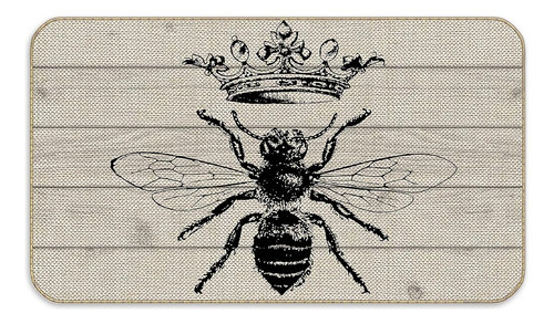 Bienvenido Vintage Black Queen Bee Crown Familia Decorativa 0