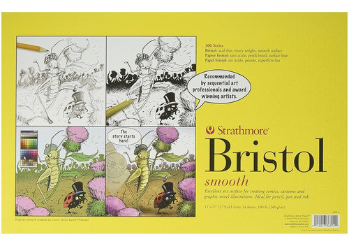 Strathmore 300 Series Bristol Smooth 11 X 17 PuLG. 24 Hojas 0