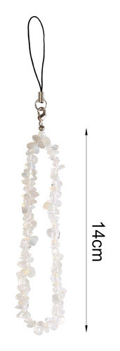 De Telefone Com Miçangas, Alça De Pulso, Cordão De Branco 1