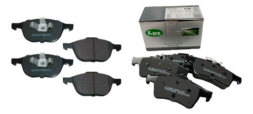 Juego X 8 Pastillas De Freno Para Ford Focus 2 Y 3 Lpr 0