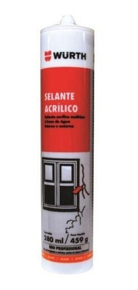 Sellador Acrílico Pintable Wurt Grietas 280 Ml 0