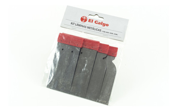 El Galgo Kit Set Espatulas Metalicas X 5 Paquetes 1