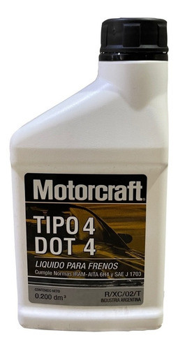 Liquido Freno Motorcraft Dot 4 - 200 Ml 0