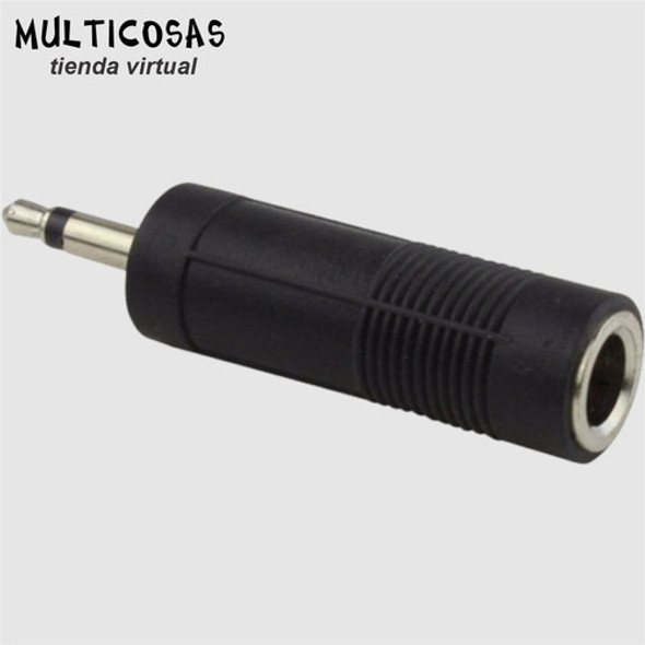 Ficha Adaptador Jack (macho) 3,5 A Plug (hembra) 6.5 Mono 1