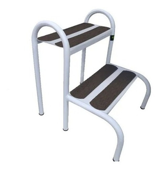 Escada Hospitalar 2 Degraus Branca 0