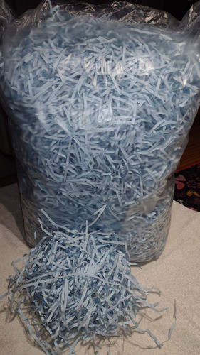 Viruta De Papel Celeste Para Decoracion X 1/2 Kg 0