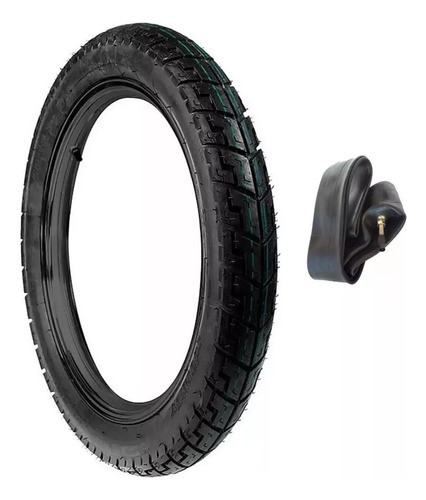 Cubierta Trasera 300-18 + Camara Suzuki Ax 100 Motos Coyote 0