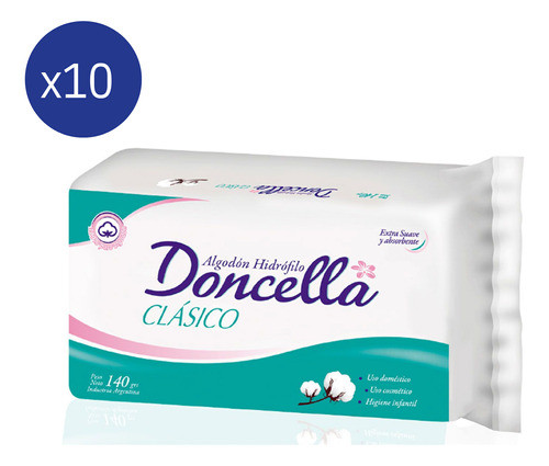 Pack Algodón Doncella  140gr 0