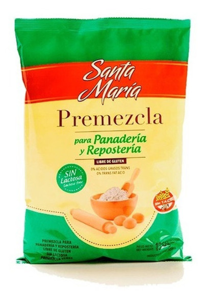 Premezcla Verde Sin Tacc Sin Lactosa Santa María - 1 Kg 0 Premezcla Verde Sin Tacc Sin Lactosa Santa María - 1 Kg 0