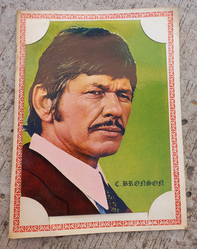 A- Charles Bronson - Antigua Lamina Tipo Foto De Epoca 0