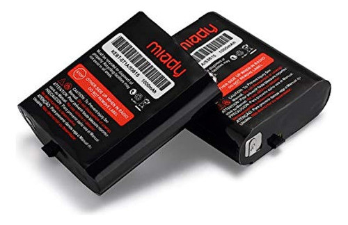 Miady Paquete De 2 Baterías Recargables De Radio De Dos Vías 1