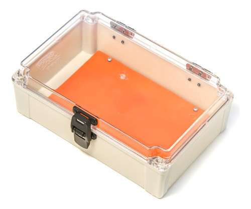 Caixa Plástica Pvc Tampa Transparente 28cmx18cmx9cm Sobrepor 0