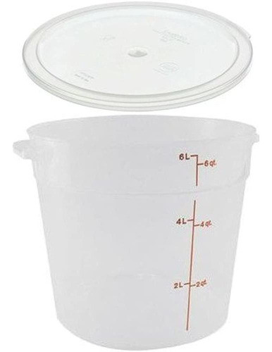 Cambro Rfs6pp190 Recipiente Redondo De 6 Cuartos De Galón Co 1