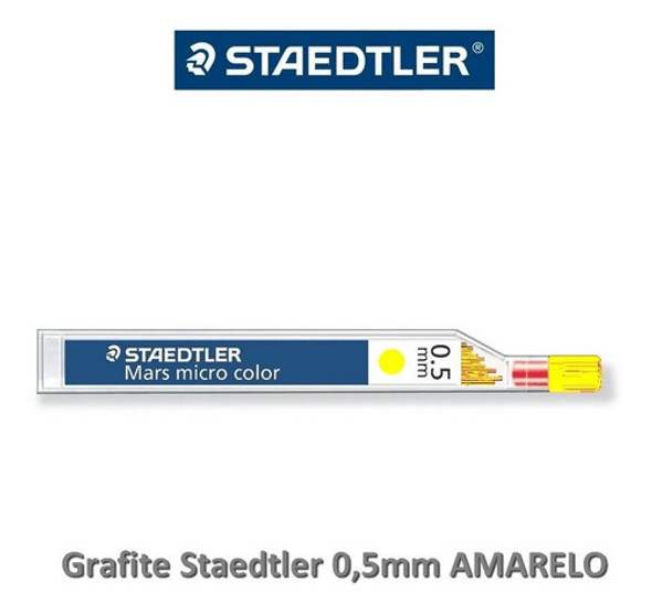 Grafite Staedtler 0,5mm Amarelo 12 Minas 0