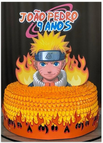 Naruto Cake Topper Adorno Torta Personalizado Cumpleaños 1