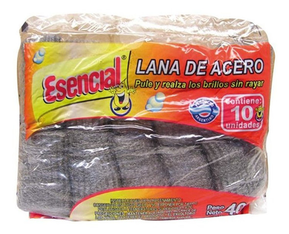Pack X 48 Unid. Lana Acero   40 Gr Esencial Esponjas-fibra 0