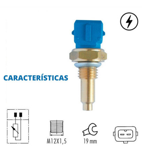 Sensor De Temperatura Renault Clio 1.6 L4 1996 1997 1998 1