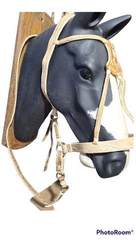 Bozal Y Cabrezto Doble Lonja Costureado Con Macho Tejido! 1
