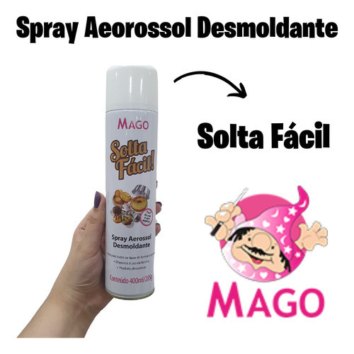 Kit 2 Desmoldante Spray 400ml Mago Unta Forma Assadeira 1