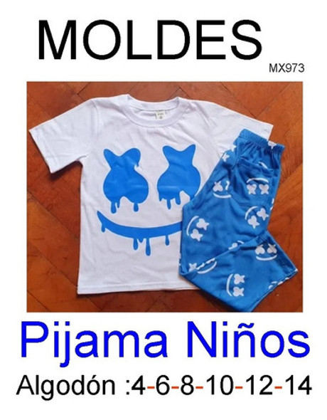 Moldes Pijama Unisex Niños Tela Jersey 0 Moldes Pijama Unisex Niños Tela Jersey 0