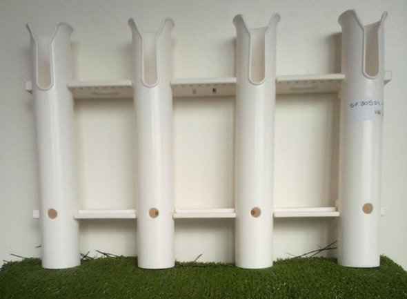 Posa Caña Pvc Amure Exterior Cuádruple  Para Embarcación. 0