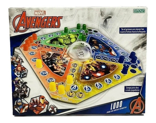 Ludo Avengers C Cubilete Automático Juego Mesa Marvel Ditoys 0