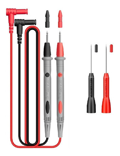 Kit Cabo Multímetro Teste Medir + Ponta De Prova Agulha Fina 0