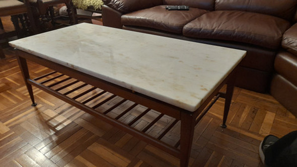 Mesa De Living Con Tapa De Marmol 0