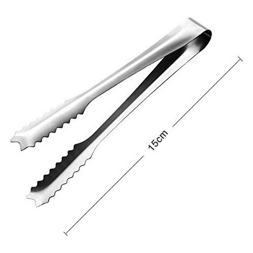 6 Pinza Para Hielo Acero Inox Hielera Gastronomía Bar Cocina 1