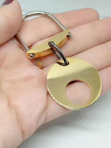 Llavero Retro Vintage Enchapado En Oro 1