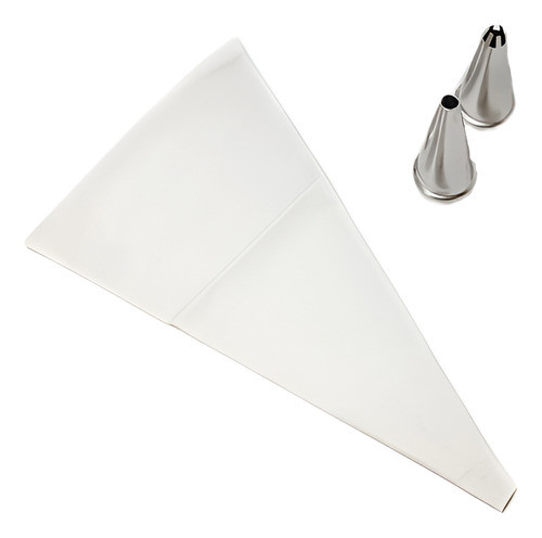 Combo Manga Decorar Pastelera Nº 4  2 Picos Acero Repsotera! 0