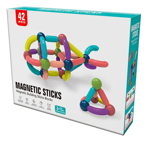 Stick Magnets Bloques Magnéticos De Construcción X42pcs 0