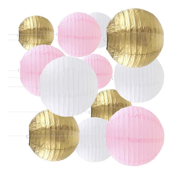 Lanternas De Papel Redondas Penduradas Coloridas, Conjunto D 1