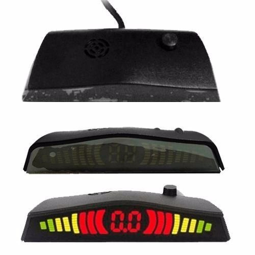 Sensor Estacionamento Ré Palio 4 Pontos Preto Display Led 1