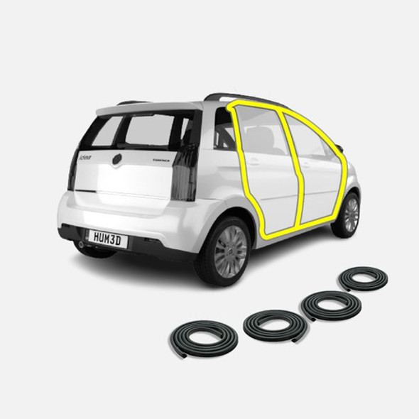 Burletes De Puertas Delanteros Y Traseros Fiat Idea 0