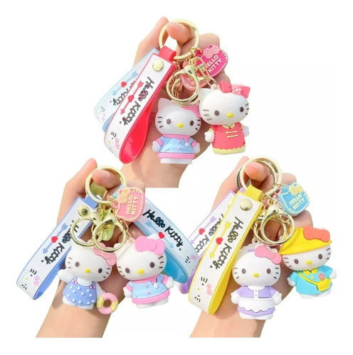 Llavero Goma 3d Hello Kitty Disney Marvel Kuromi Heroes 0