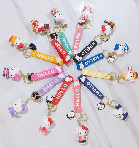 Llavero Goma 3d Hello Kitty Disney Marvel Kuromi Heroes 1
