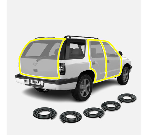 Kit Burletes De Puerta Y Baúl Chevrolet Blazer + Regalo 0