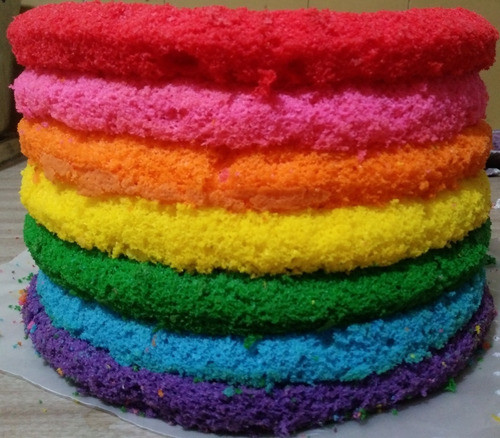Discos De Bizcochuelo De Colores 24 Cm 0