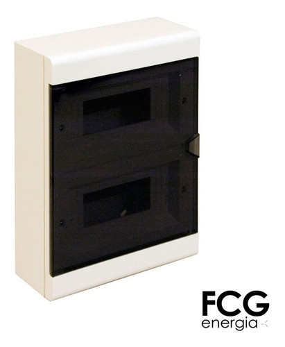 Tablero Superficie 18 Modulos Din Puerta Fume Roker 1