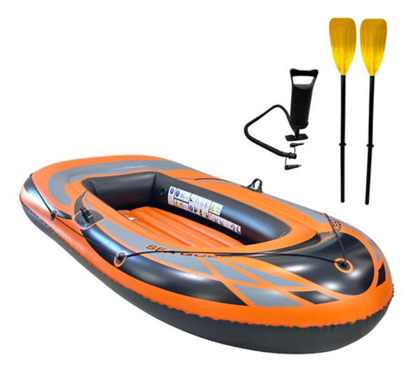 Bote Inflável 235cm Importway + 2 Remos + Bomba Manual 0 Bote Inflável 235cm Importway + 2 Remos + Bomba Manual 0